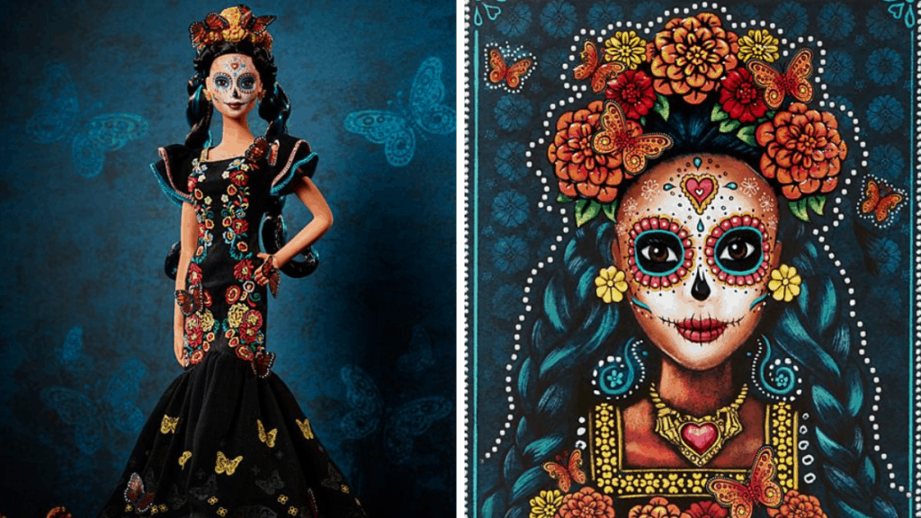 mattel barbie dia de muertos